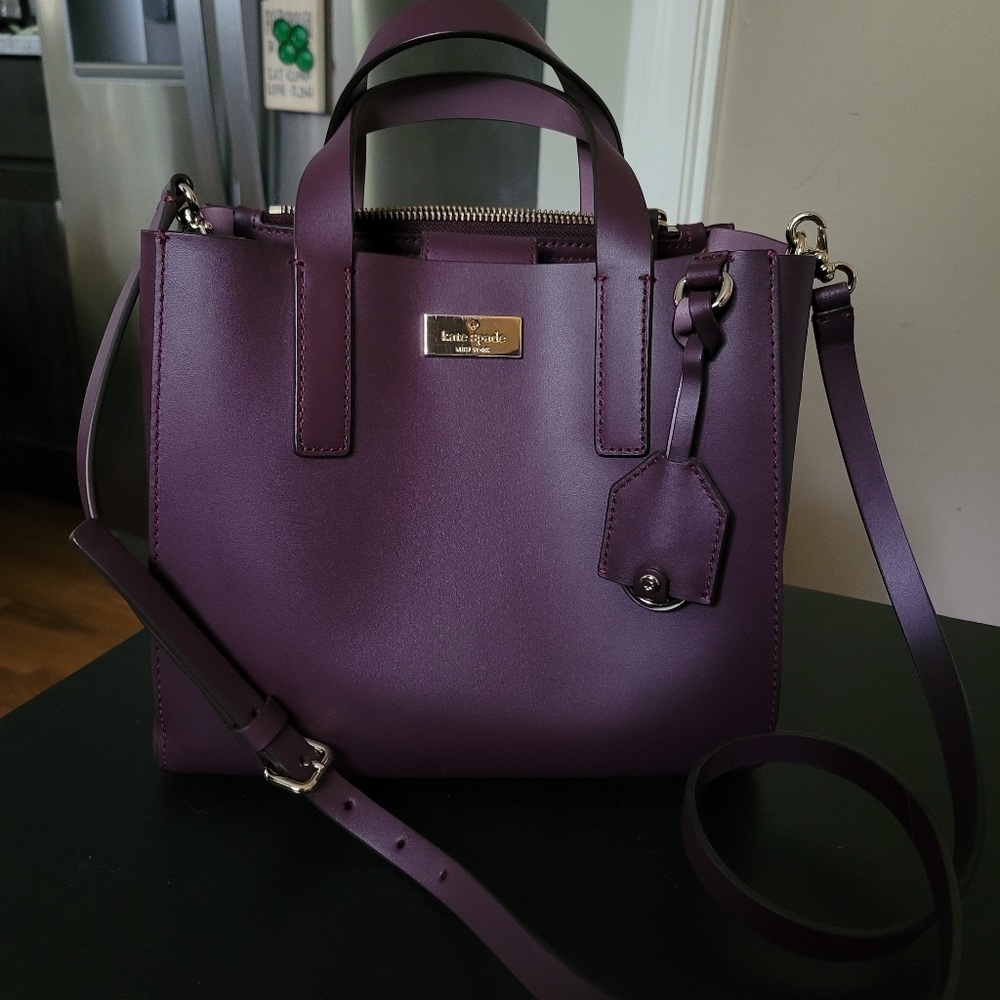Kate spade ♠️ bag dark purple authentic